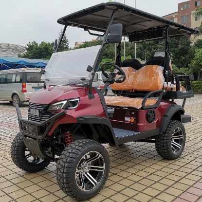 Picture of Hot Manufacturer Price Lifted 6 Passenger Hunting Transport Utility Golf Cart Lifted 6 Seats Off-road Community Electric Vehicle